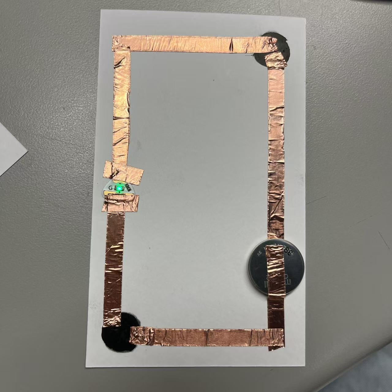 Conductivity using graphite and pigments.