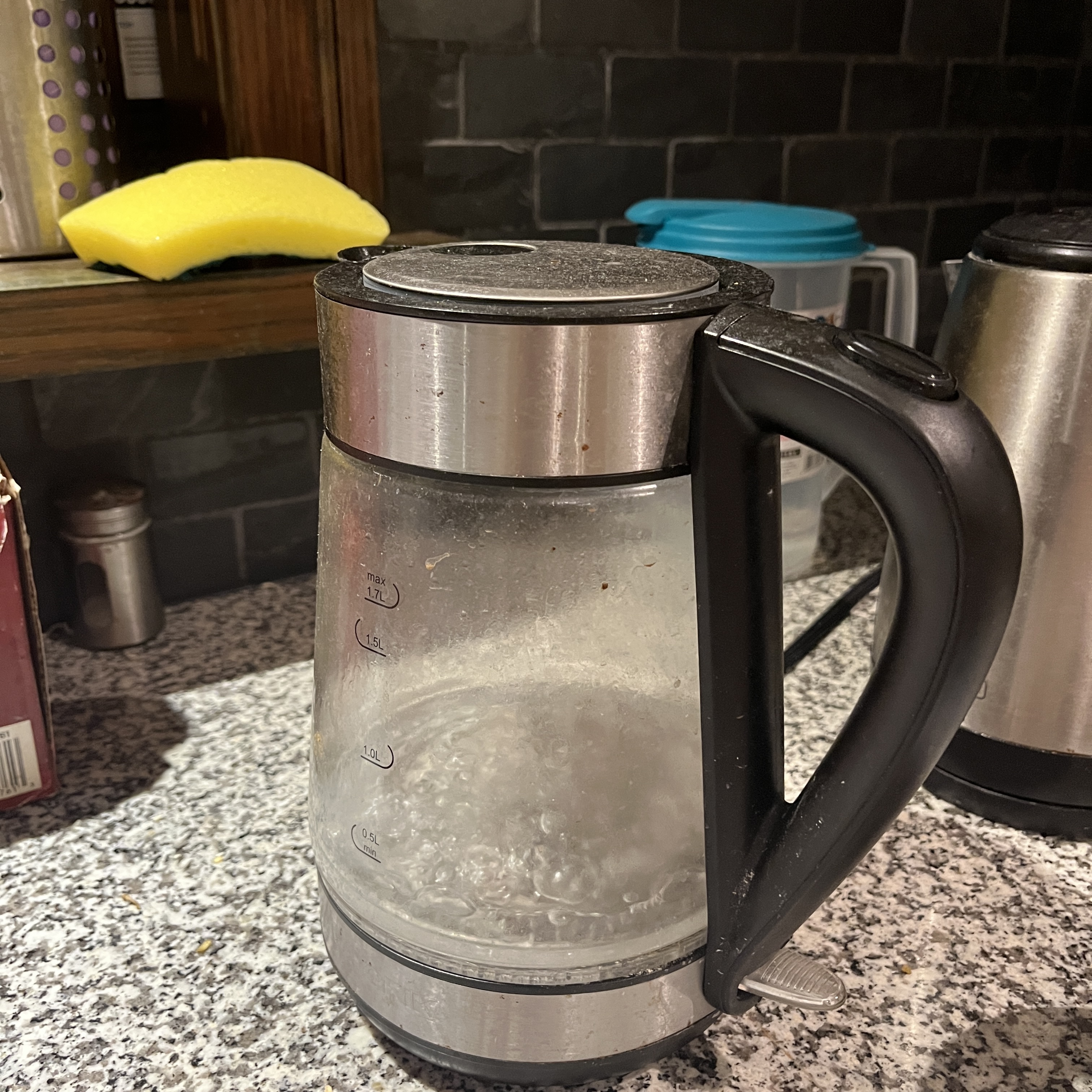 The sound of boiling water