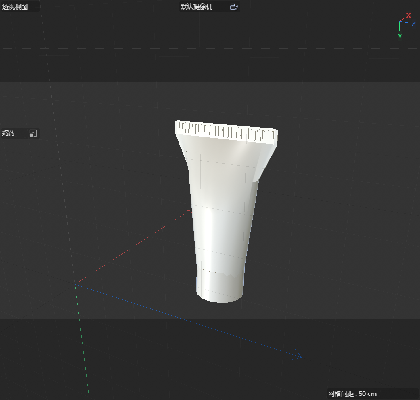 A model of body lotion