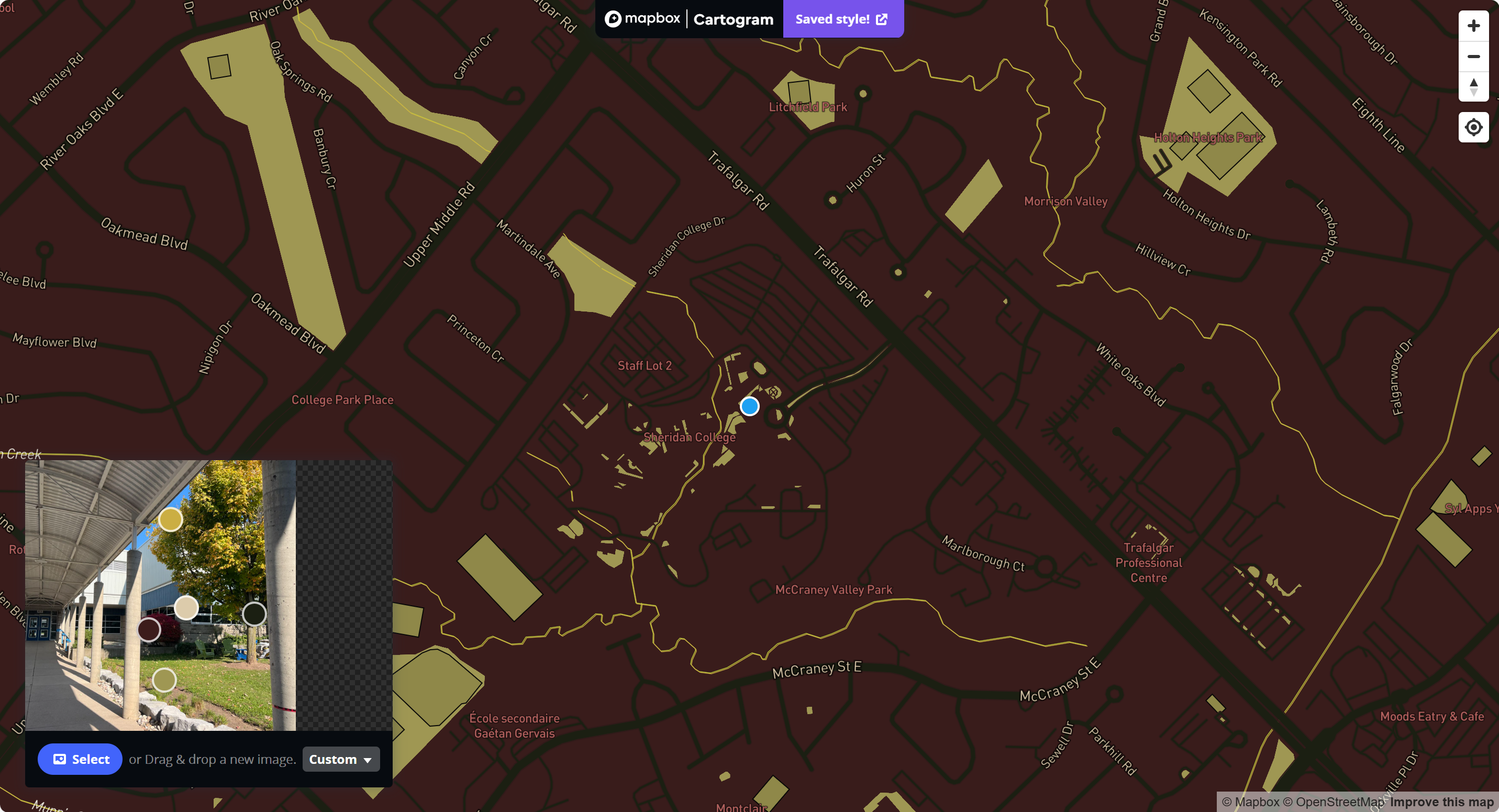 Map of Sheridan Outdoor Viewing