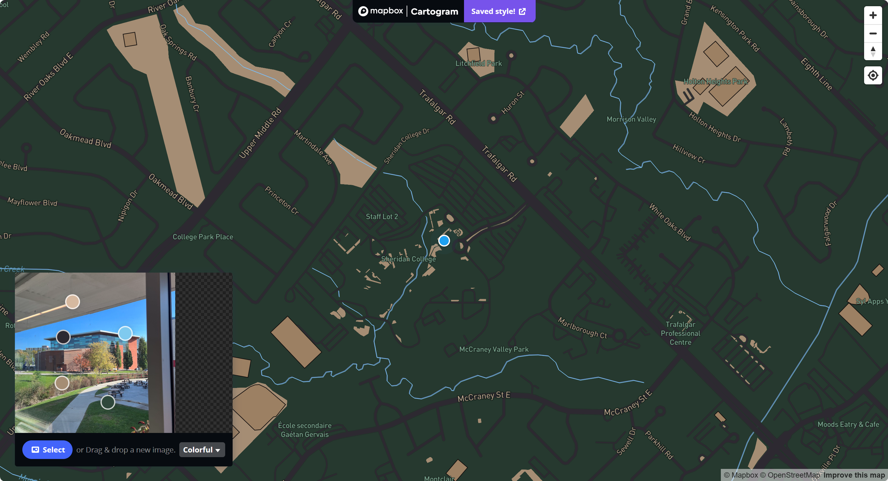 Map of Sheridan Outdoor Viewing