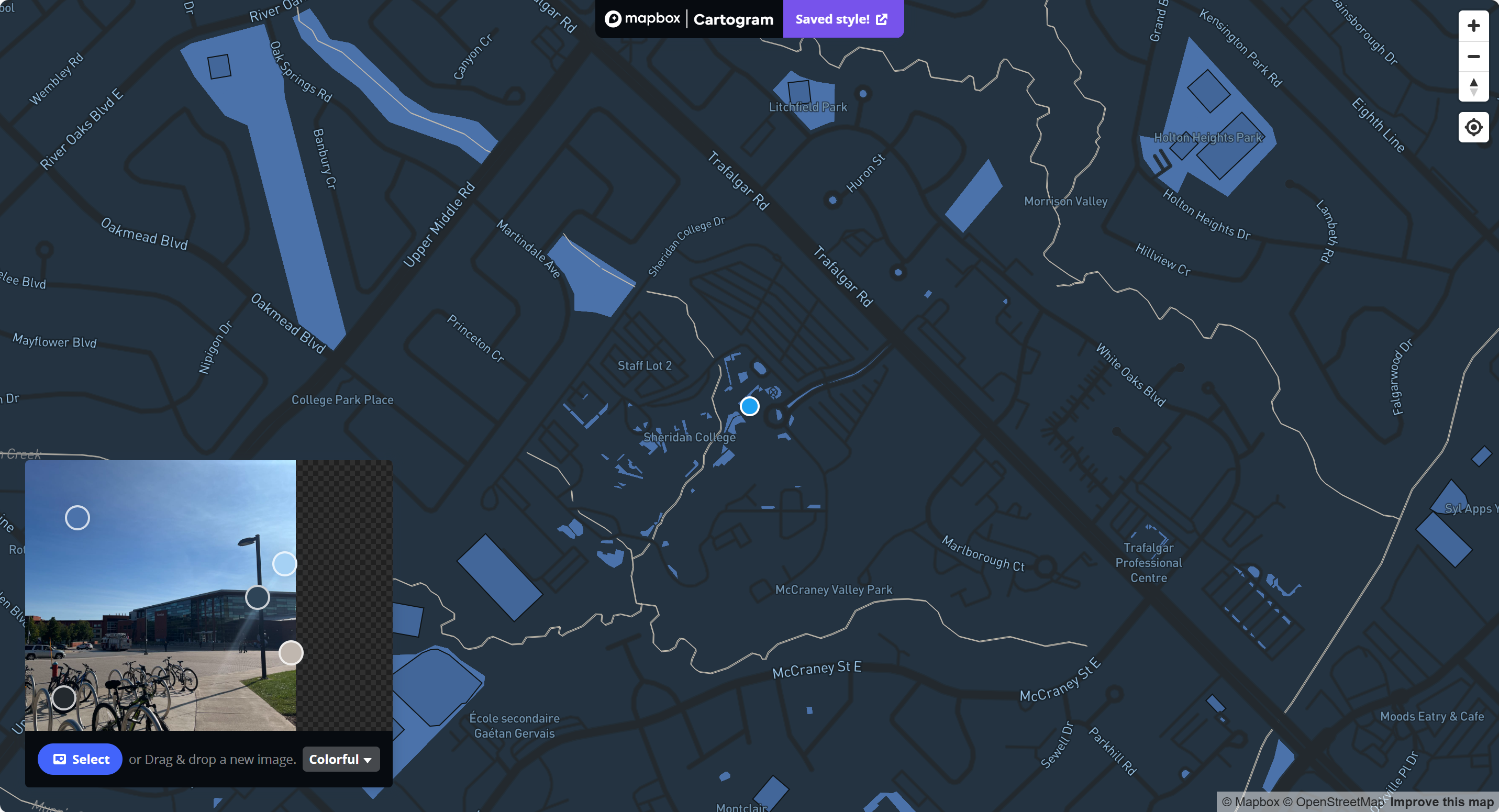 Map of Sheridan Outdoor Viewing