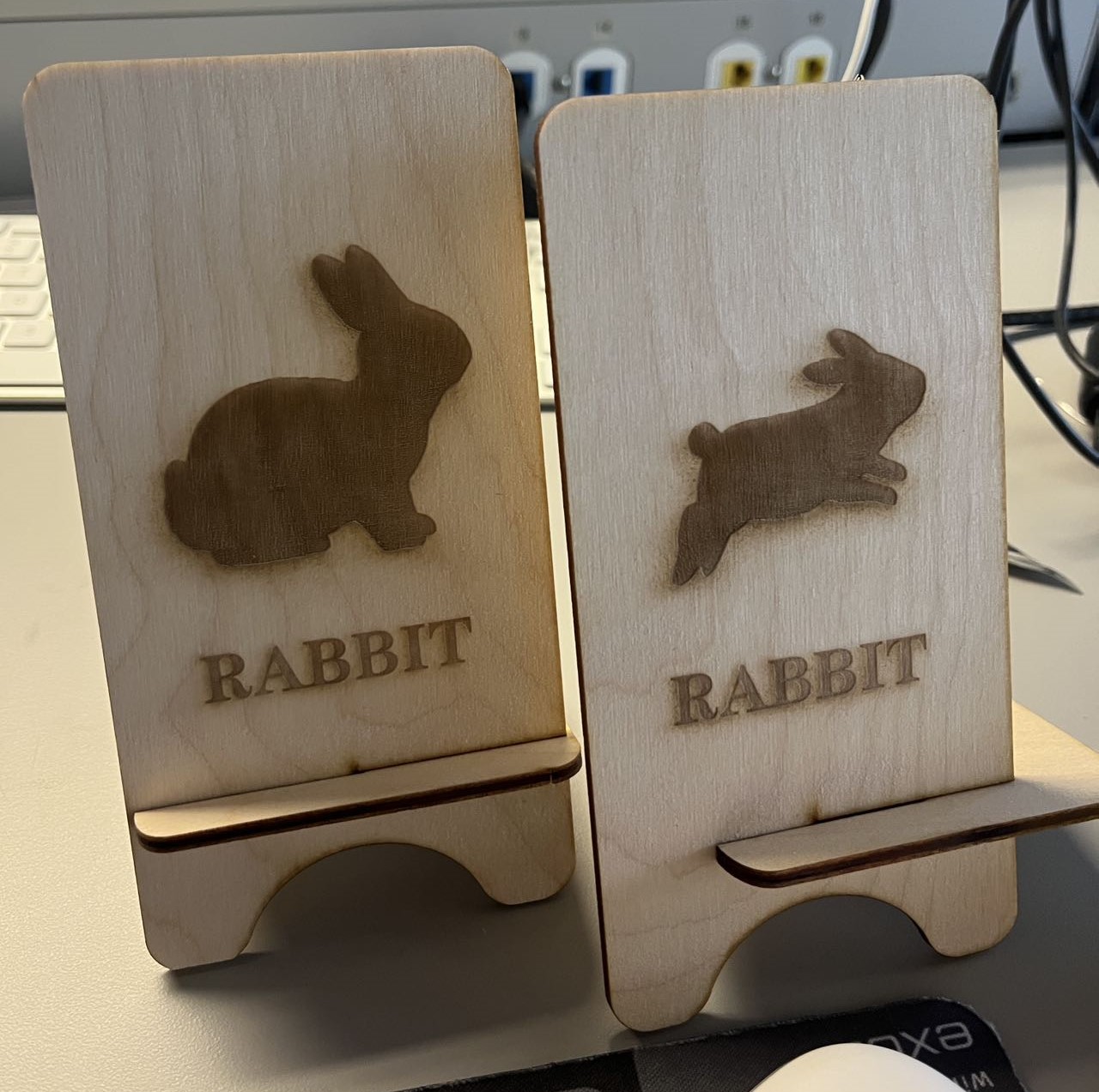 Rabbit Wooden Plank Slicing