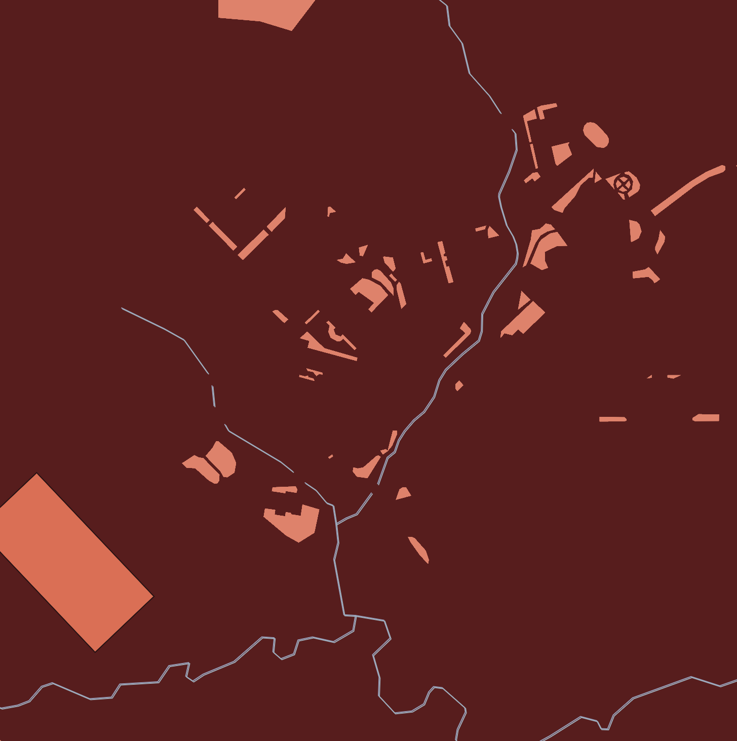The school's map only has land and water sections